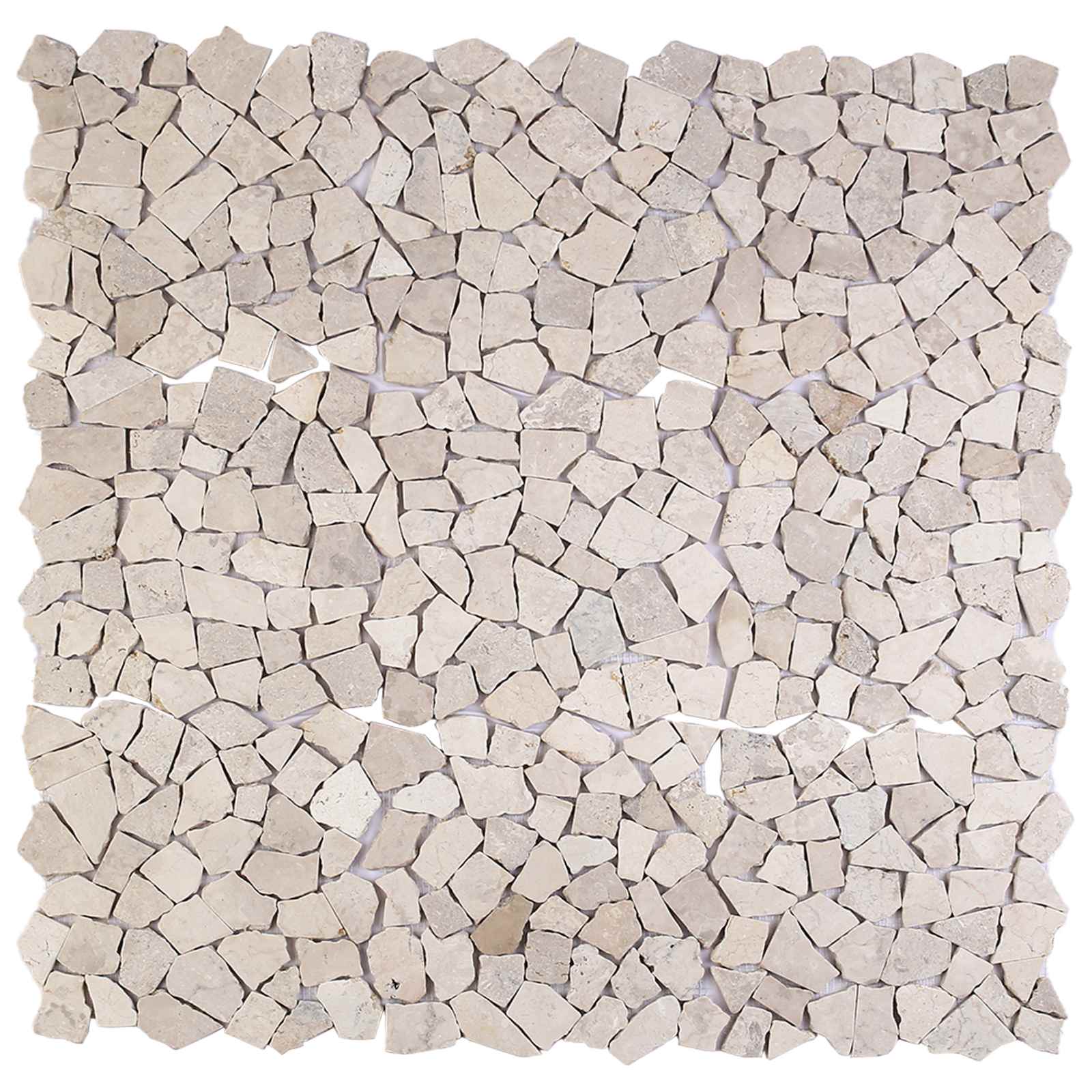 Πλακίδια Μωσαϊκού Κρεμ 30 x 30 cm Μάρμαρο - Pakobazaar