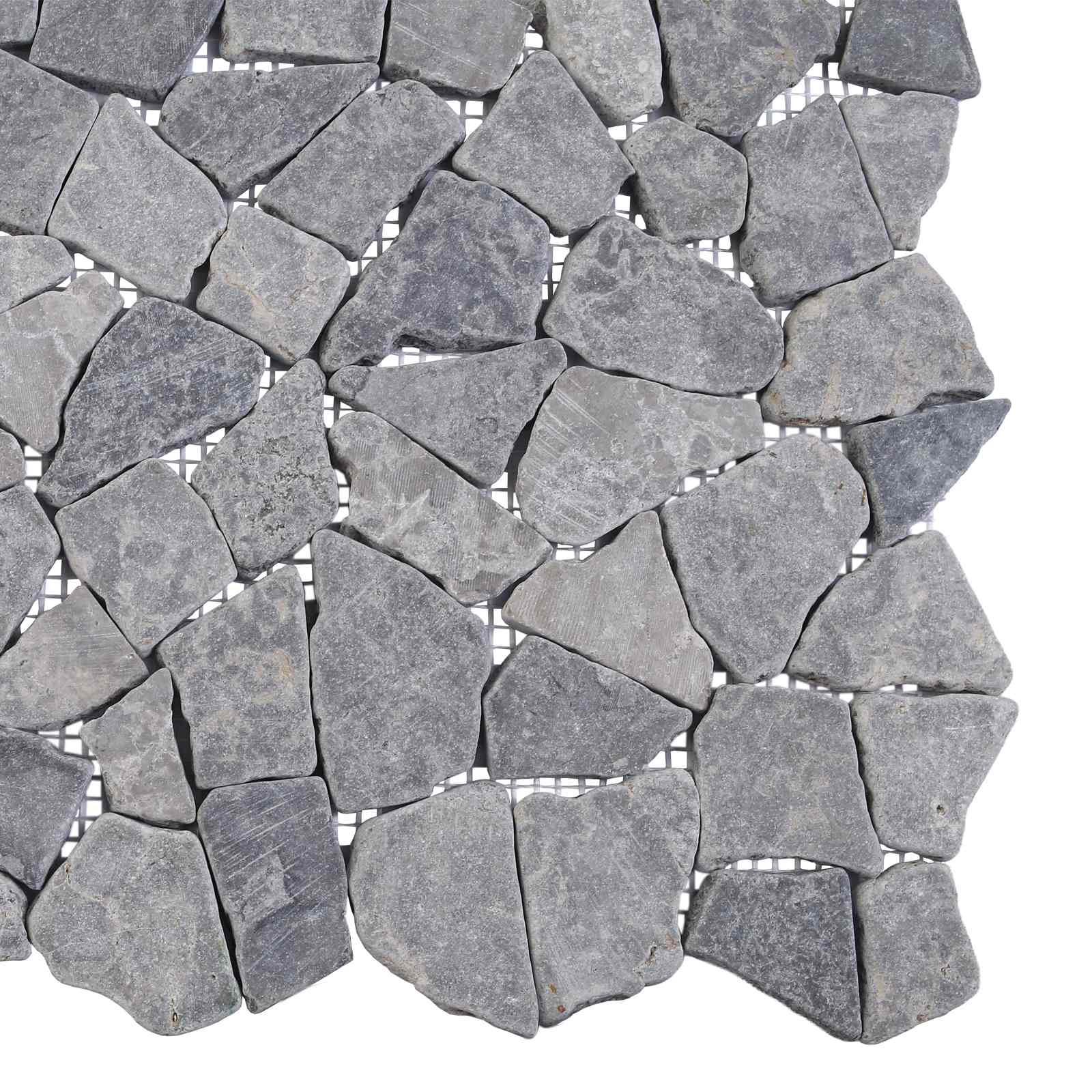 Πλακίδια Μωσαϊκού Ανοιχτό γκρι 30 x 30 cm Μάρμαρο