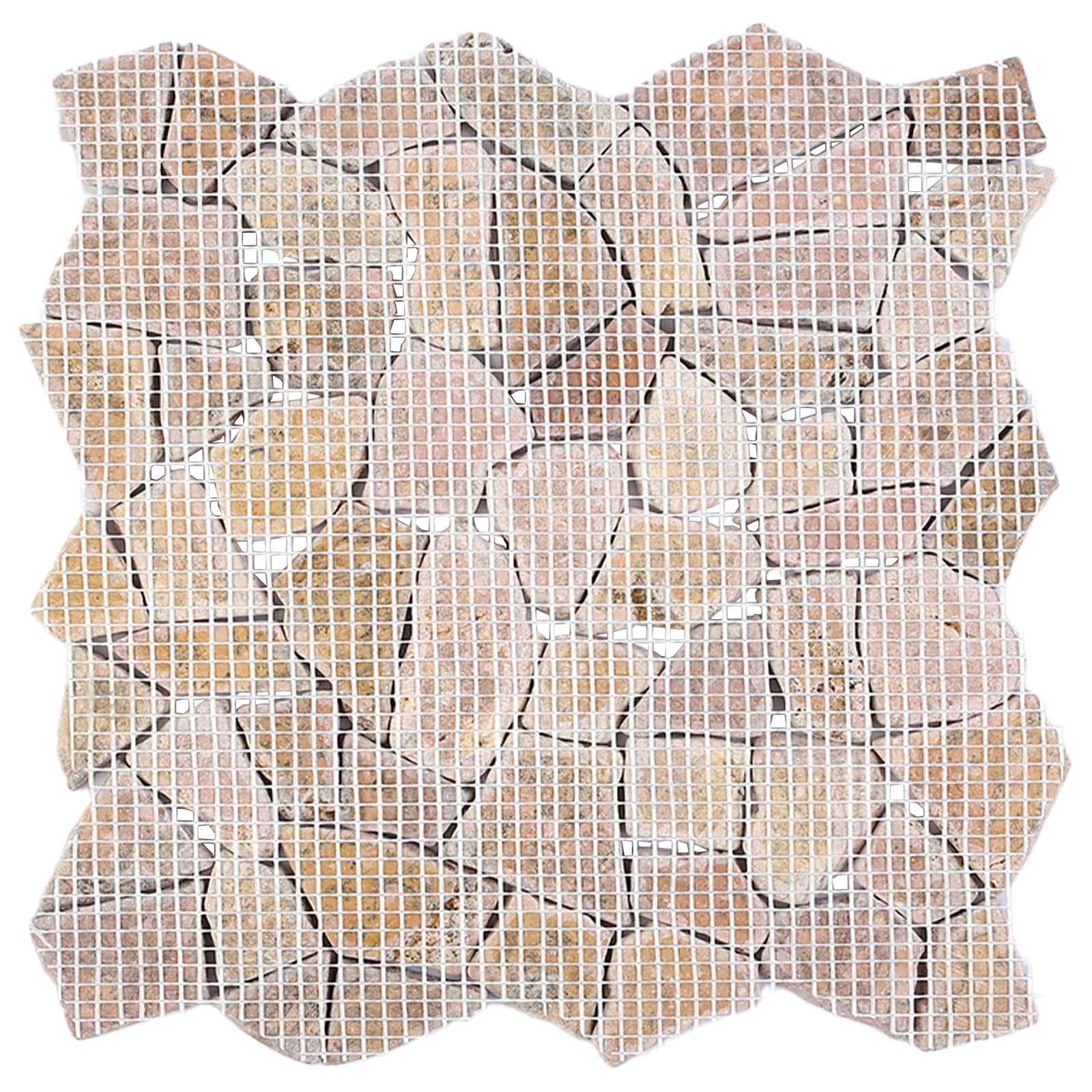 Πλακίδια Μωσαϊκού Κόκκινο 30 x 30 cm Μάρμαρο