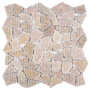 Πλακίδια Μωσαϊκού Κόκκινο 30 x 30 cm Μάρμαρο
