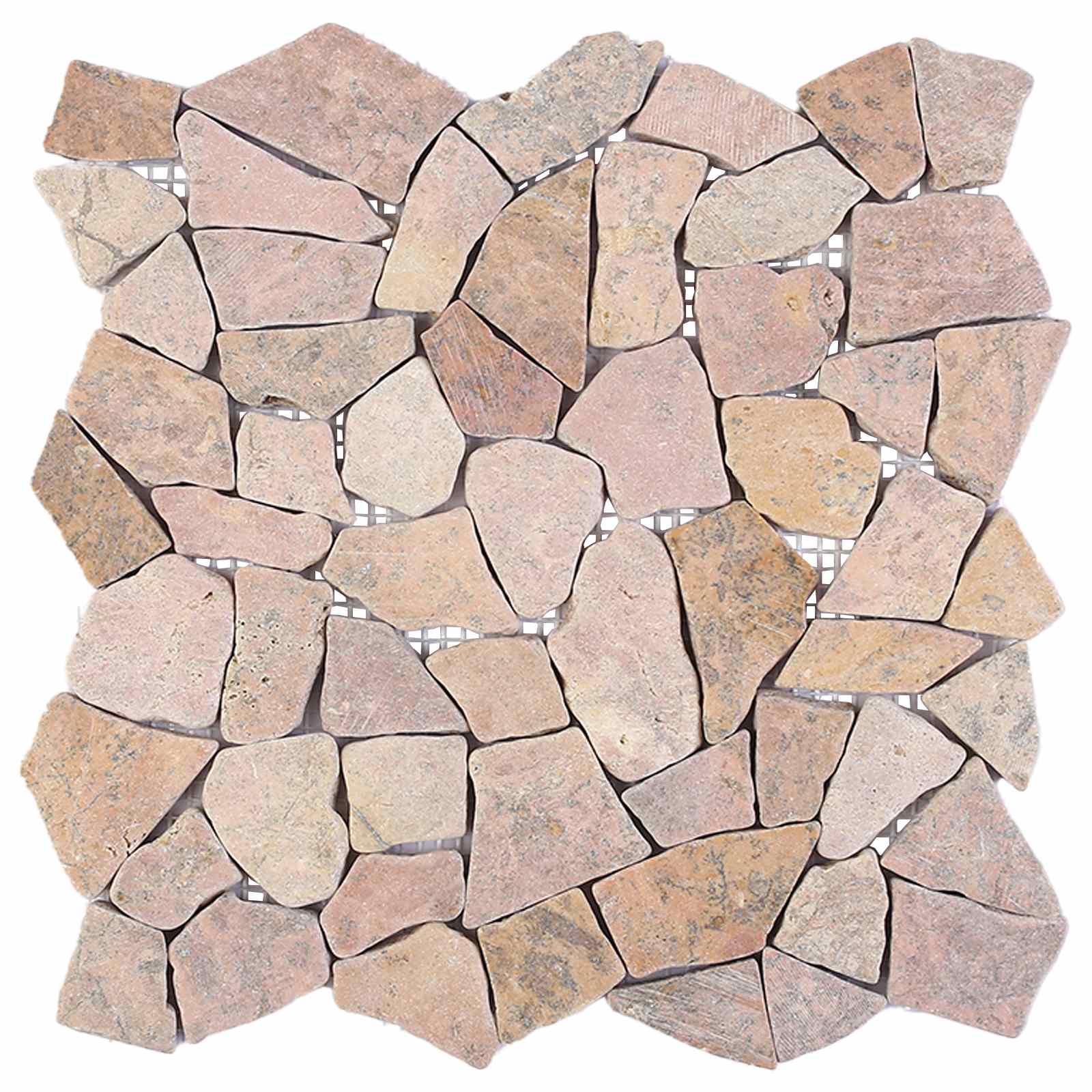 Πλακίδια Μωσαϊκού Κόκκινο 30 x 30 cm Μάρμαρο