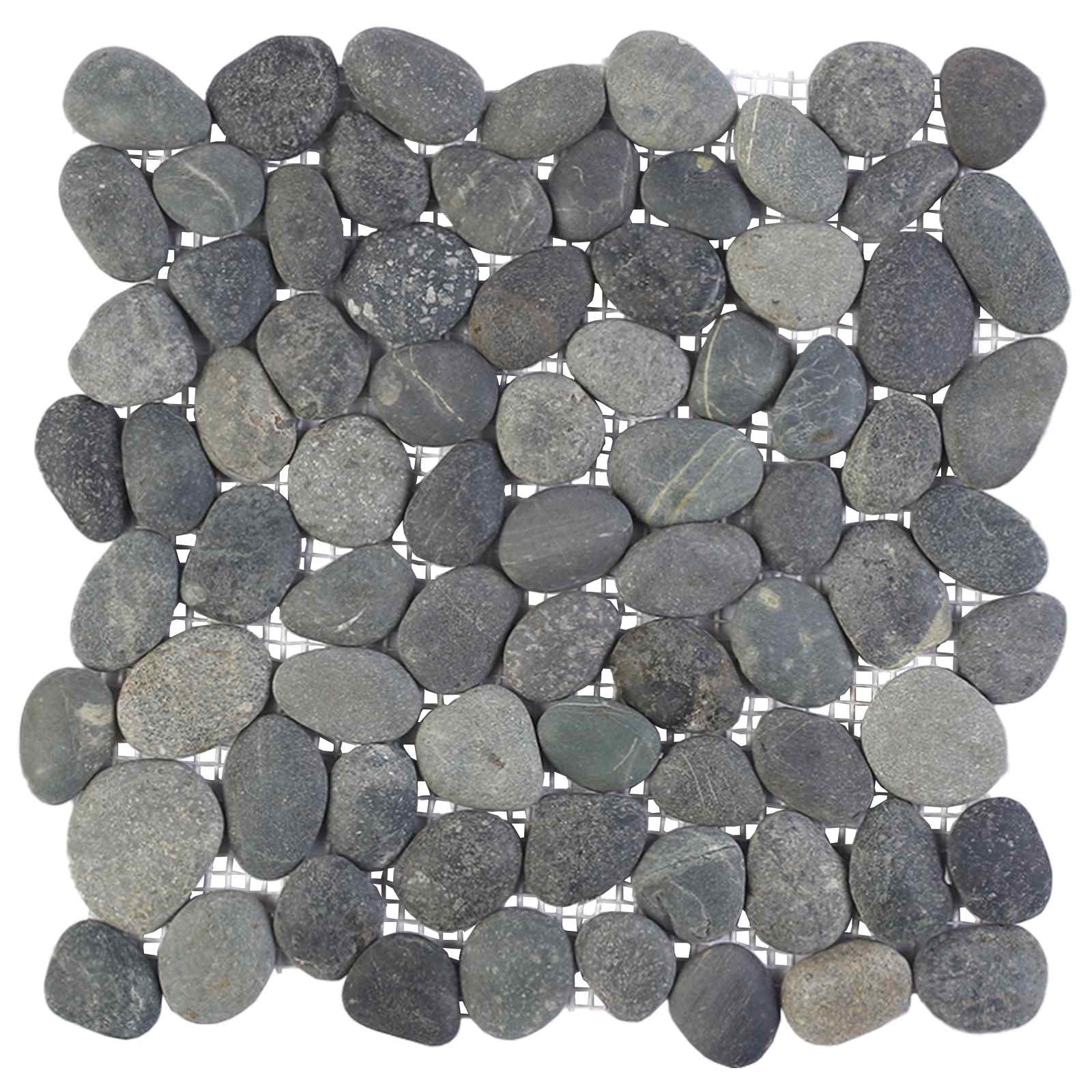Πέτρες Pebble Γκρι 30 x 30 cm Πέτρες Ποταμού