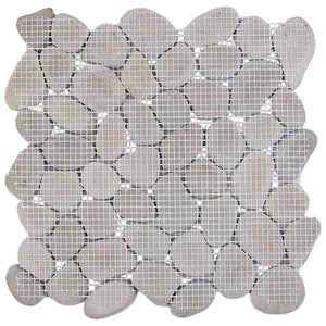Πέτρες Pebble Taupe 30 x 30 cm Πέτρες Ποταμού - Pakobazaar