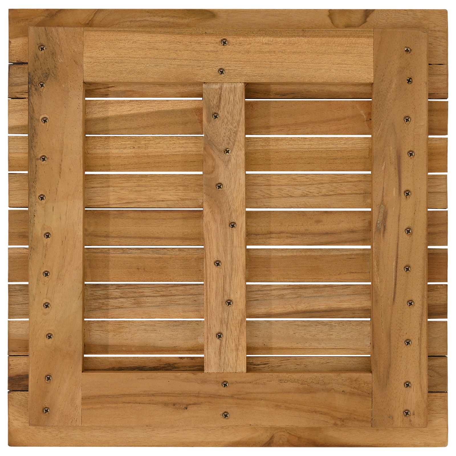 Καπάκι τραπεζιού 50 x 50 x 3,5 εκ τετράγωνο Στερεό Ξύλο Τίκ