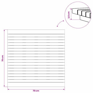 Καπάκι τραπεζιού 70 x 70 x 3,5 εκ τετράγωνο Στερεό Ξύλο Τίκ - Pakobazaar