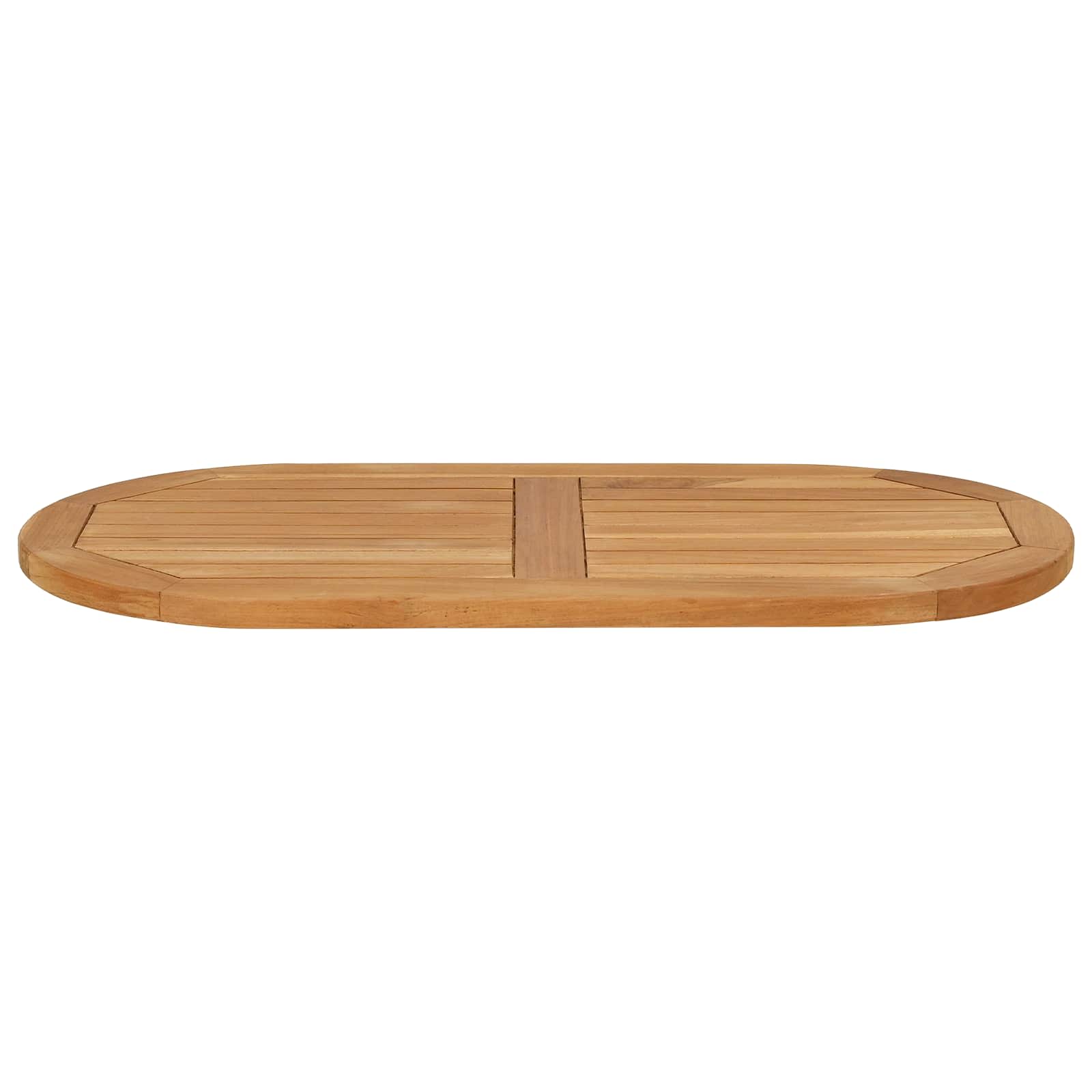 Καπάκι τραπεζιού 80 x 40 x 2,5 cm Ωοειδής Στερεό Ξύλο Τίκ