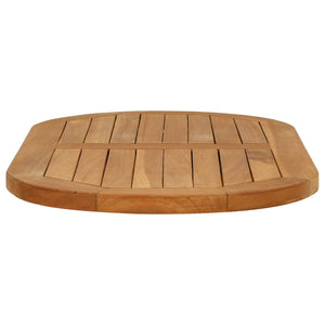 Καπάκι τραπεζιού 80 x 40 x 2,5 cm Ωοειδής Στερεό Ξύλο Τίκ - Pakobazaar