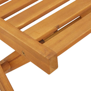 Φορητές καρέκλες κήπου 6 pcs Φυσικό 40 x 53 x 80 εκ - Pakobazaar