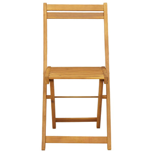 Φορητές καρέκλες κήπου 6 pcs Φυσικό 40 x 53 x 80 εκ - Pakobazaar