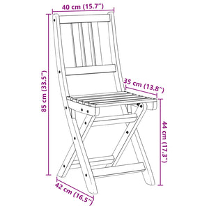 Καρέκλες εξωτερικής βεράντας 8 pcs Φυσικό 40 x 42 x 85 εκ - Pakobazaar