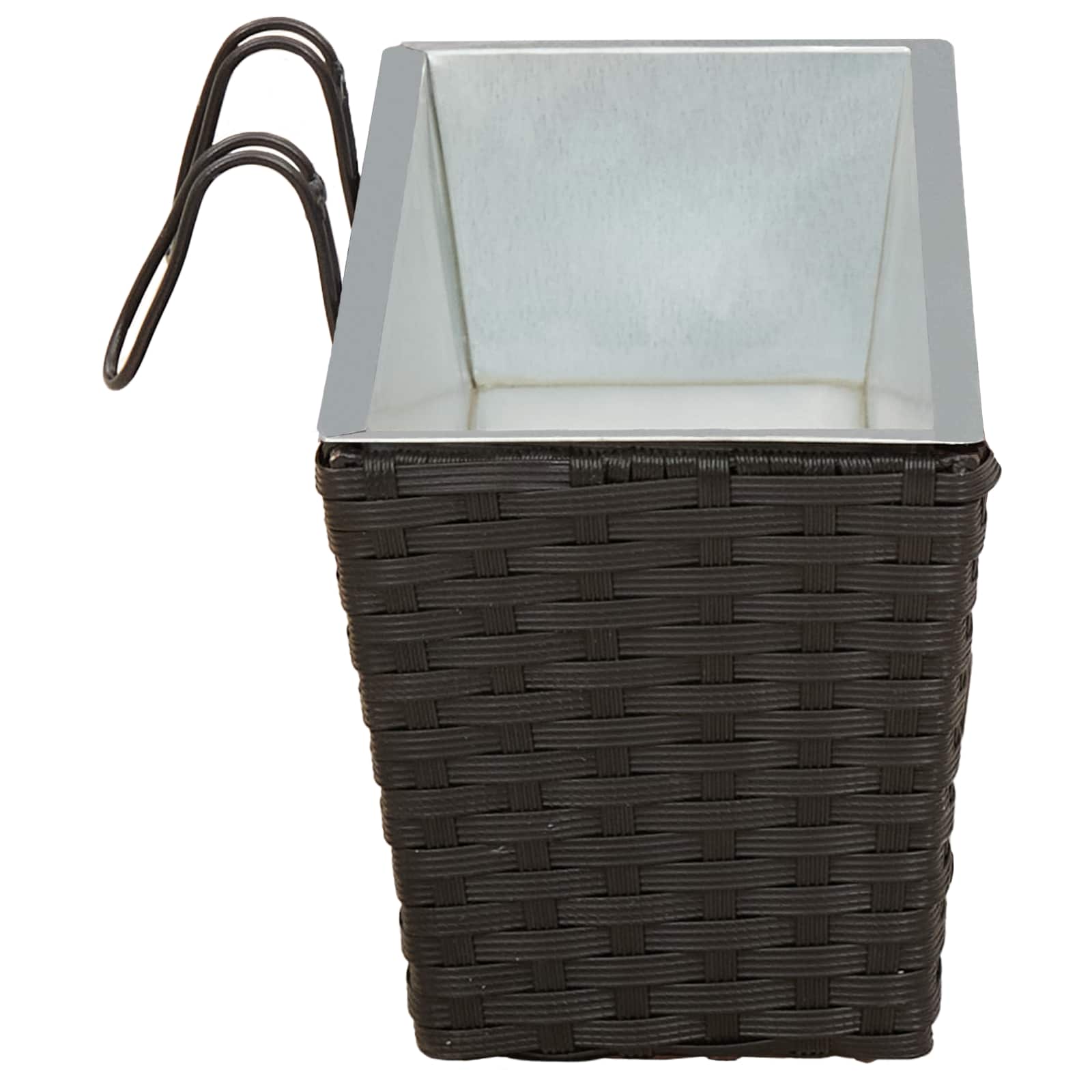 Ραφήνα 2 pcs Μαύρο 50 x 17 x 17 εκ Μέταλλο