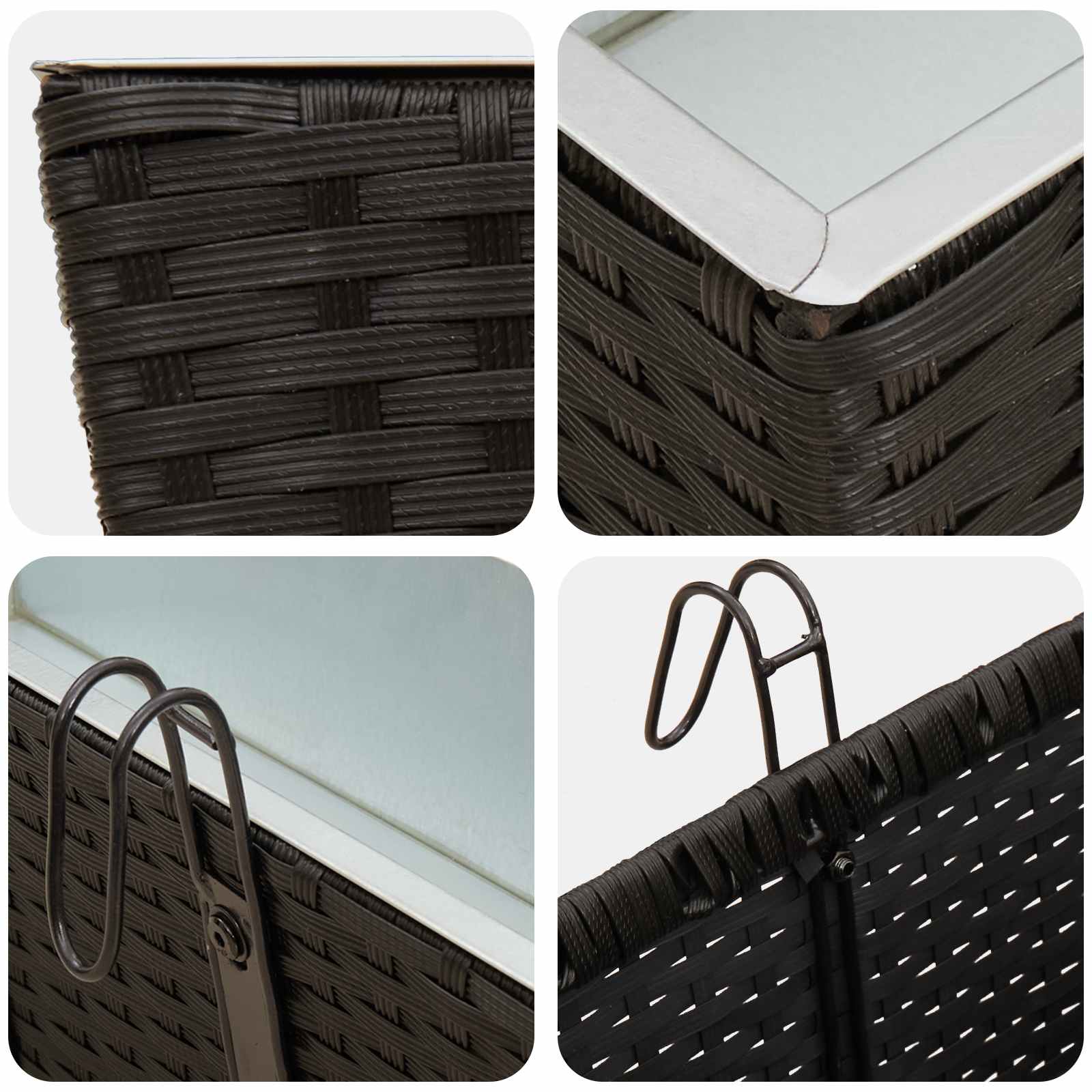 Ραφήνα 2 pcs 80 x 17 x 17 εκ Μέταλλο