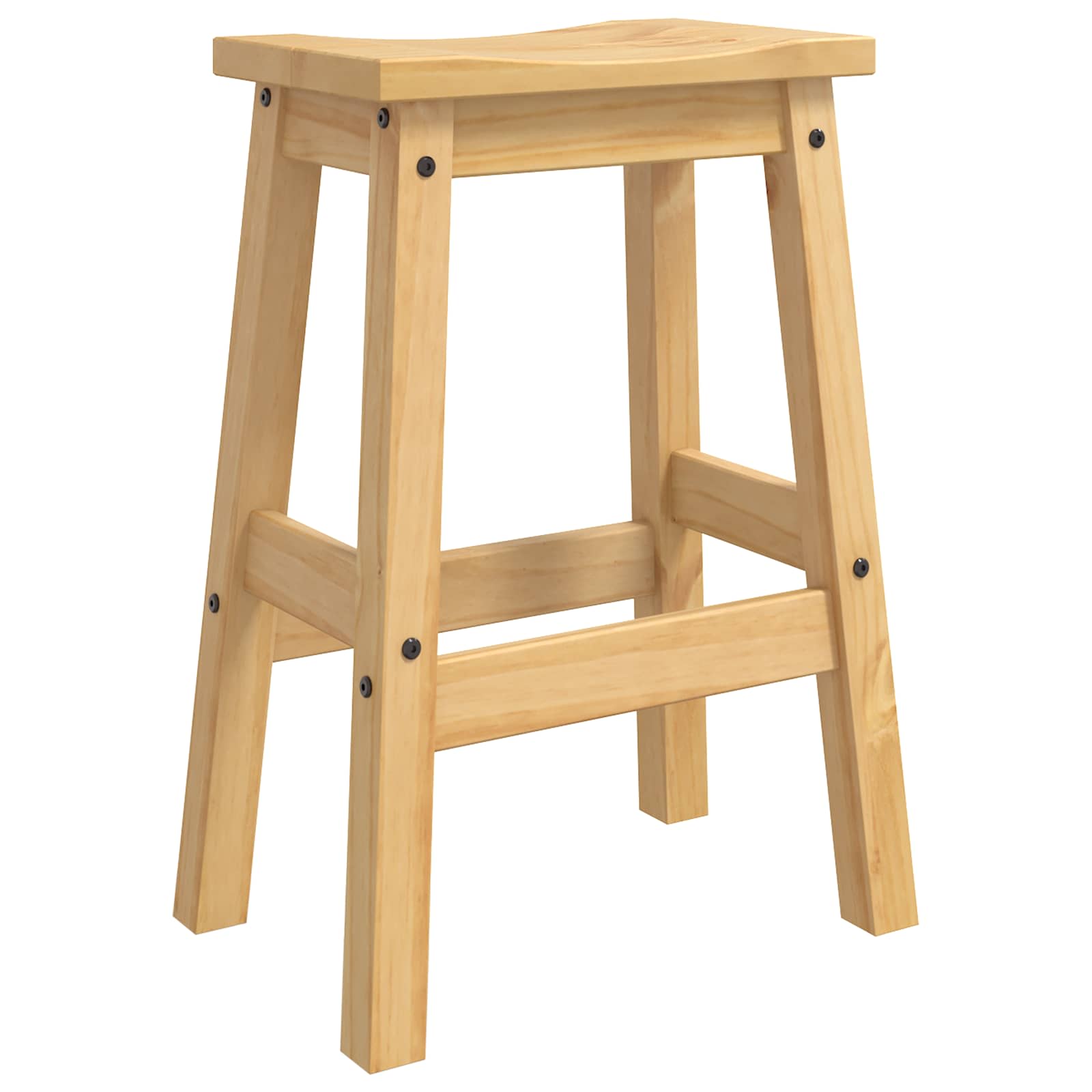 Μπαρ σκαμπό 2 pcs Κερί Μέλι 44 x 30 x 63 εκ. Μασίφ Πεύκο - Pakobazaar