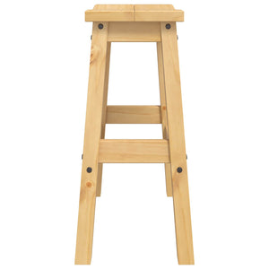 Μπαρ σκαμπό 2 pcs Κερί Μέλι 44 x 30 x 63 εκ. Μασίφ Πεύκο - Pakobazaar