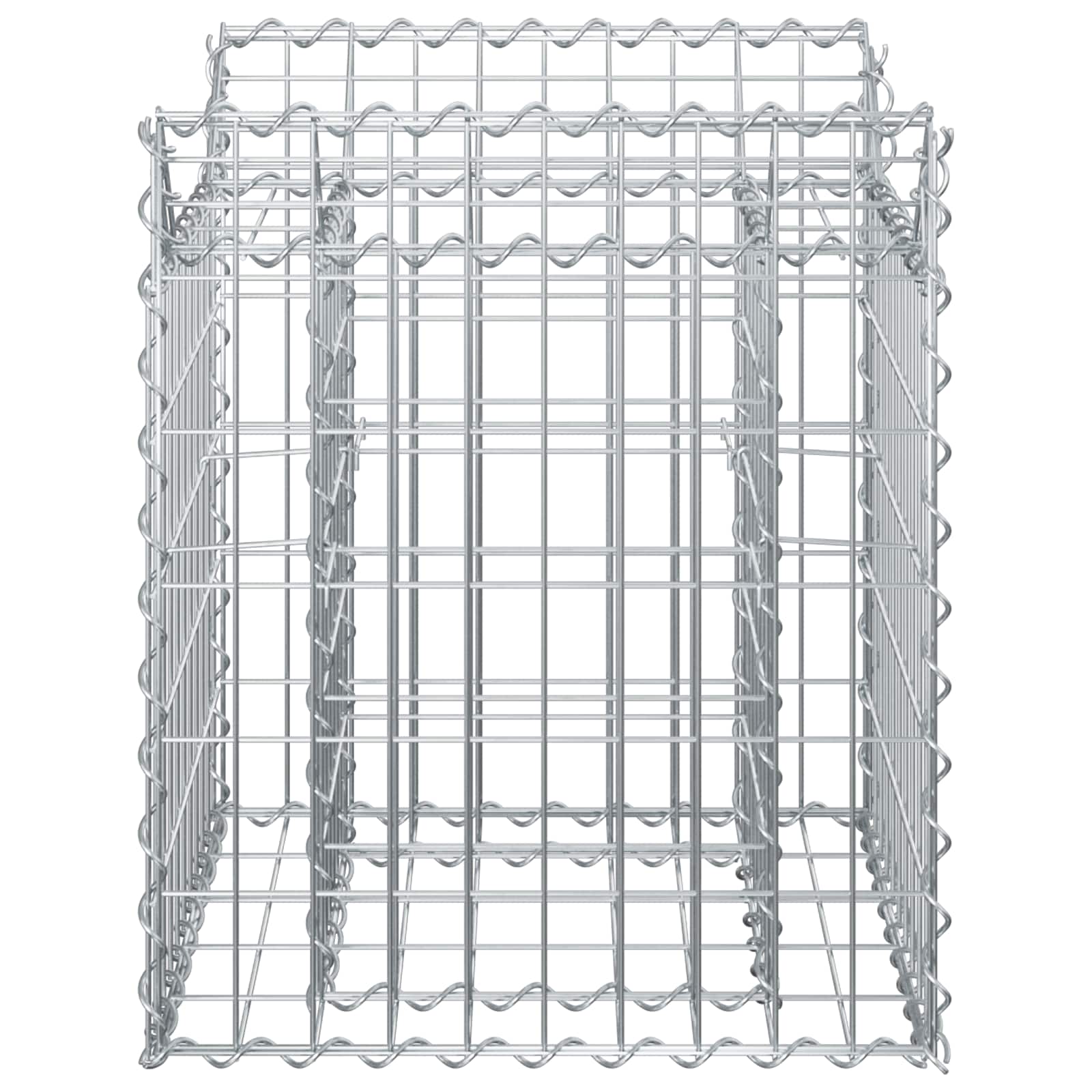 Ανασηκωμένο κρεβάτι gabion Ασημί 50 x 50 x 60 cm - Pakobazaar