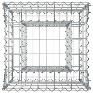Ανασηκωμένο κρεβάτι gabion Ασημί 50 x 50 x 60 cm - Pakobazaar