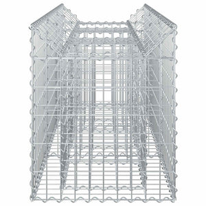 Ανασηκωμένο κρεβάτι gabion Ασημί 150 x 50 x 60 εκ - Pakobazaar