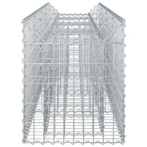 Ανασηκωμένο κρεβάτι gabion Ασημί 200 x 50 x 60 cm - Pakobazaar