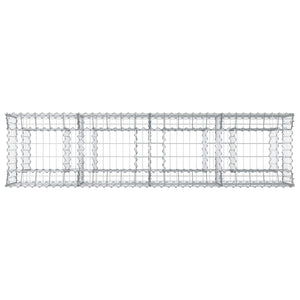 Ανασηκωμένο κρεβάτι gabion Ασημί 200 x 50 x 60 cm - Pakobazaar