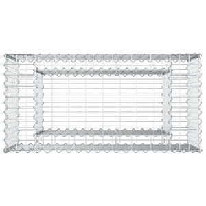 Ανασηκωμένο κρεβάτι gabion Ασημί 50 x 100 x 60 εκ - Pakobazaar
