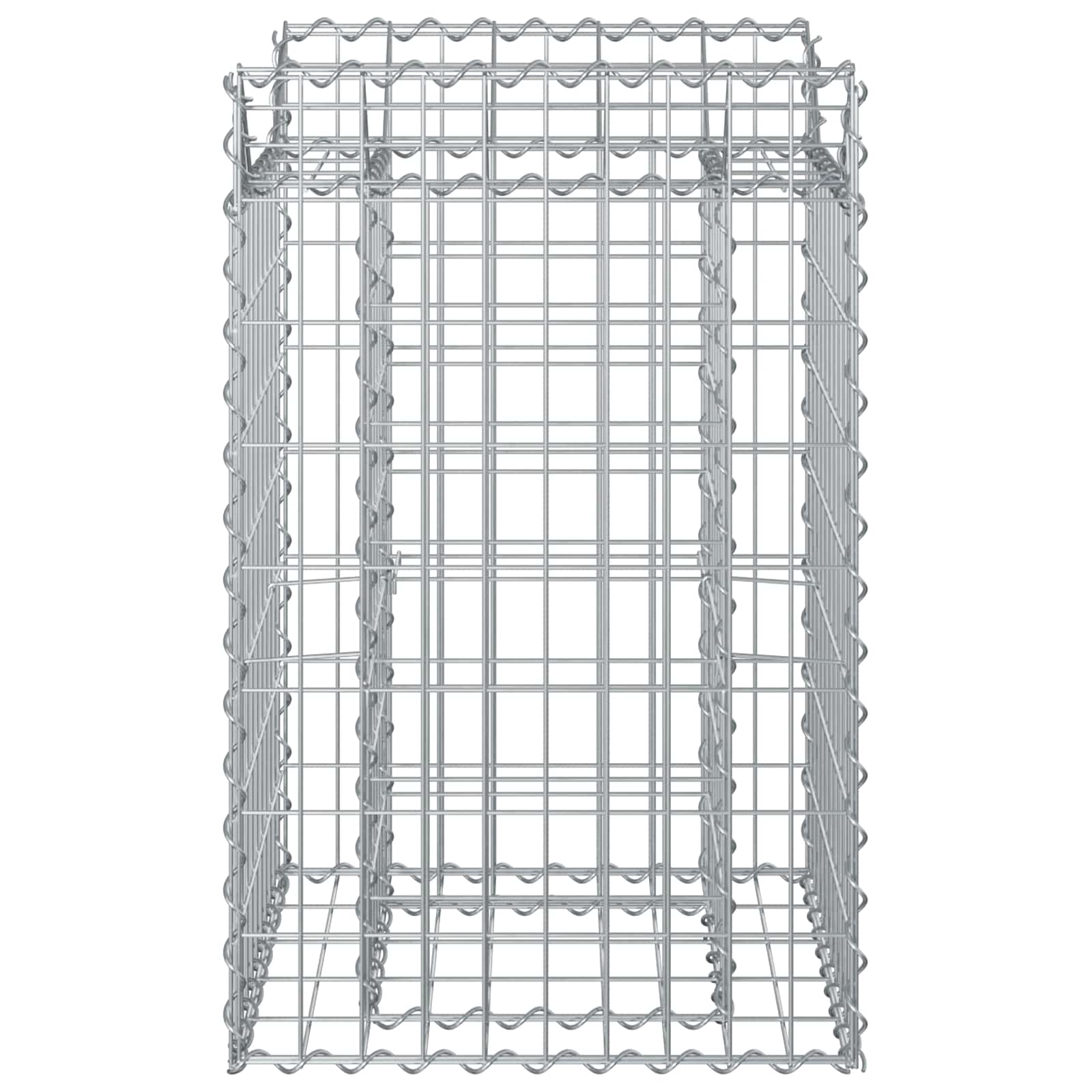 Ανασηκωμένο κρεβάτι gabion Ασημί 50 x 50 x 80 cm - Pakobazaar