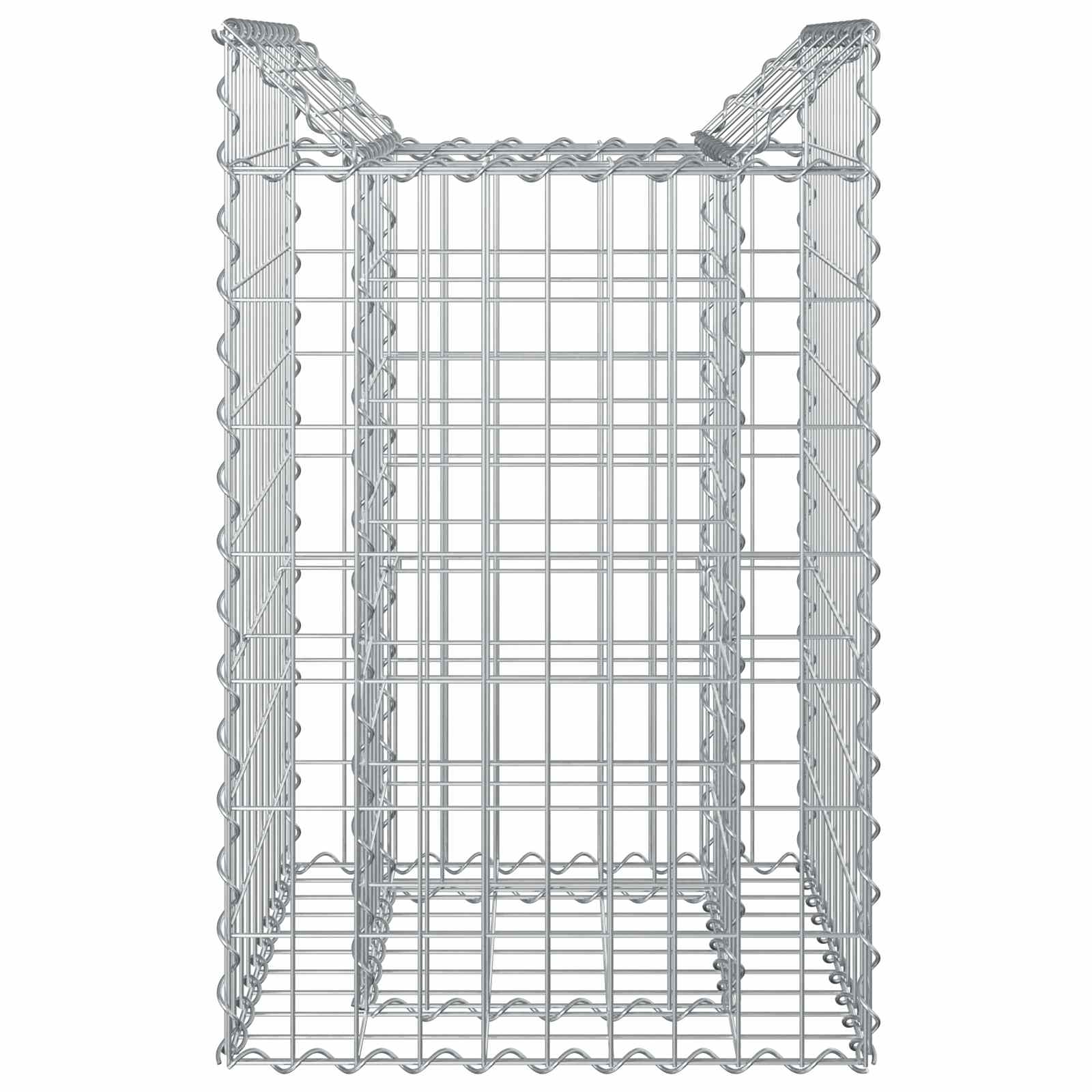Ανασηκωμένο κρεβάτι gabion Ασημί 50 x 50 x 80 cm - Pakobazaar