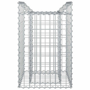 Ανασηκωμένο κρεβάτι gabion Ασημί 50 x 50 x 80 cm - Pakobazaar