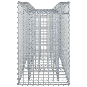 Ανασηκωμένο κρεβάτι gabion Ασημί 150 x 50 x 80 εκ - Pakobazaar