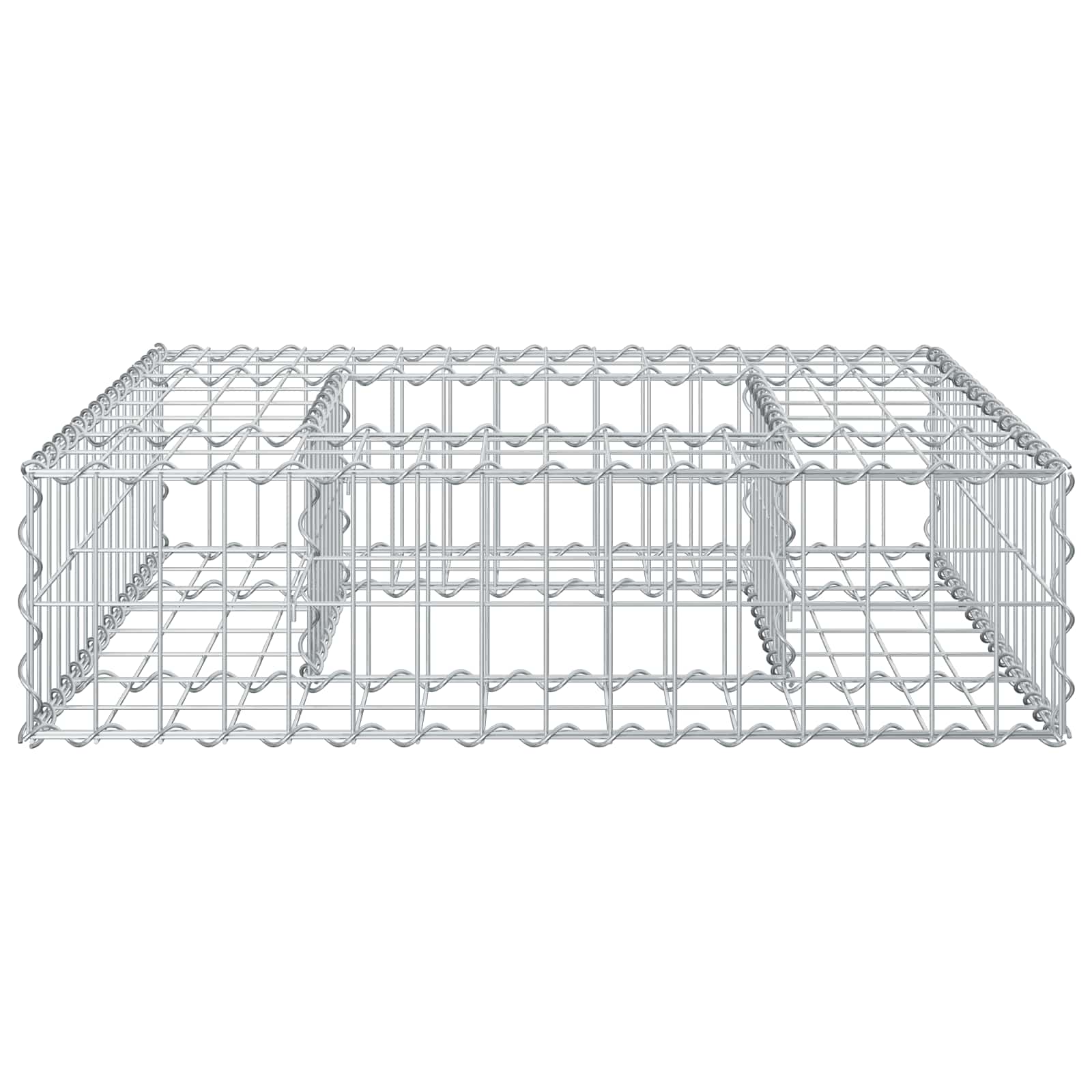 Ανασηκωμένο κρεβάτι gabion Ασημί 80 x 80 x 20 cm - Pakobazaar