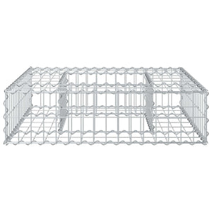 Ανασηκωμένο κρεβάτι gabion Ασημί 80 x 80 x 20 cm - Pakobazaar