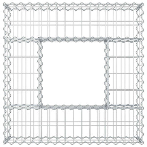 Ανασηκωμένο κρεβάτι gabion Ασημί 80 x 80 x 20 cm - Pakobazaar