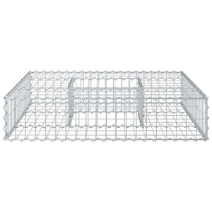 Ανασηκωμένο κρεβάτι gabion Ασημί 100 x 100 x 20 cm - Pakobazaar