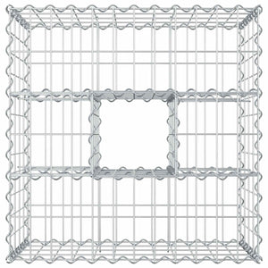 Ανασηκωμένο κρεβάτι gabion Ασημί 60 x 60 x 40 cm - Pakobazaar