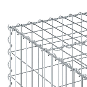 Ανασηκωμένο κρεβάτι gabion Ασημί 100 x 100 x 40 cm - Pakobazaar