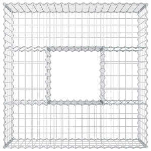 Ανασηκωμένο κρεβάτι gabion Ασημί 100 x 100 x 40 cm - Pakobazaar