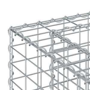 Ανασηκωμένο κρεβάτι gabion Ασημί 50 x 50 x 80 cm - Pakobazaar