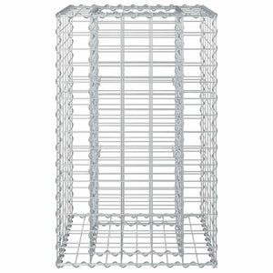 Ανασηκωμένο κρεβάτι gabion Ασημί 50 x 50 x 80 cm - Pakobazaar