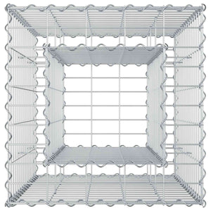 Ανασηκωμένο κρεβάτι gabion Ασημί 50 x 50 x 80 cm - Pakobazaar