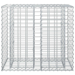 Ανασηκωμένο κρεβάτι gabion Ασημί 90 x 50 x 80 εκ - Pakobazaar
