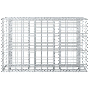 Ανασηκωμένο κρεβάτι gabion Ασημί 130 x 50 x 80 cm - Pakobazaar
