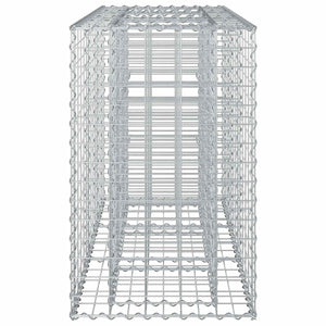 Ανασηκωμένο κρεβάτι gabion Ασημί 130 x 50 x 80 cm - Pakobazaar