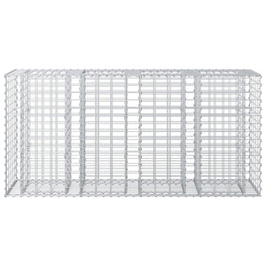 Ανασηκωμένο κρεβάτι gabion Ασημί 170 x 50 x 80 εκ - Pakobazaar