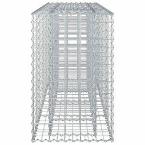 Ανασηκωμένο κρεβάτι gabion Ασημί 170 x 50 x 80 εκ - Pakobazaar
