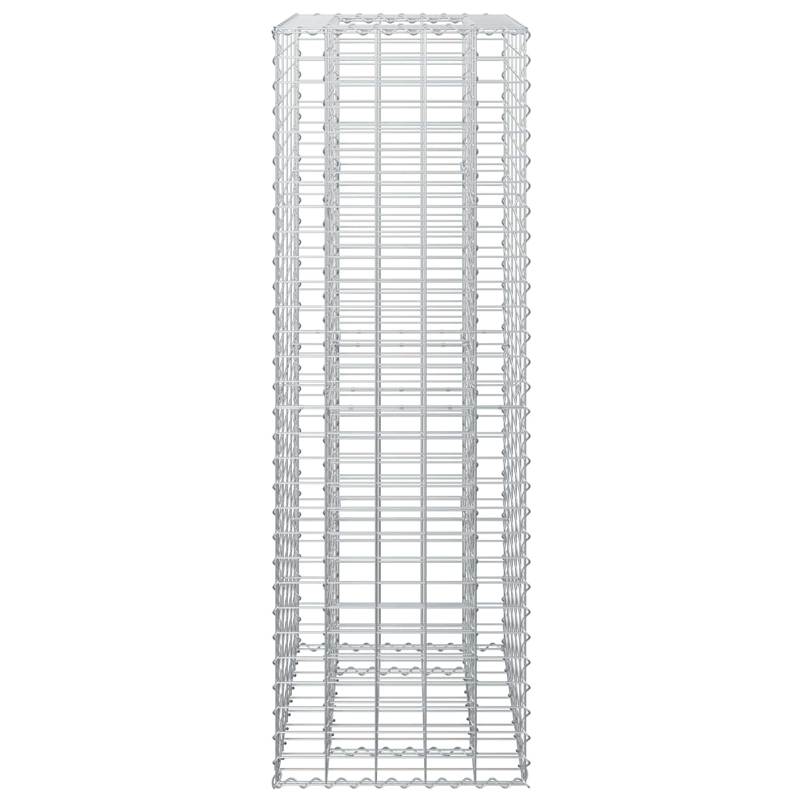 Ανασηκωμένο κρεβάτι gabion Ασημί 50 x 50 x 150 εκ - Pakobazaar