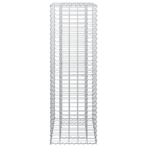 Ανασηκωμένο κρεβάτι gabion Ασημί 50 x 50 x 150 εκ - Pakobazaar