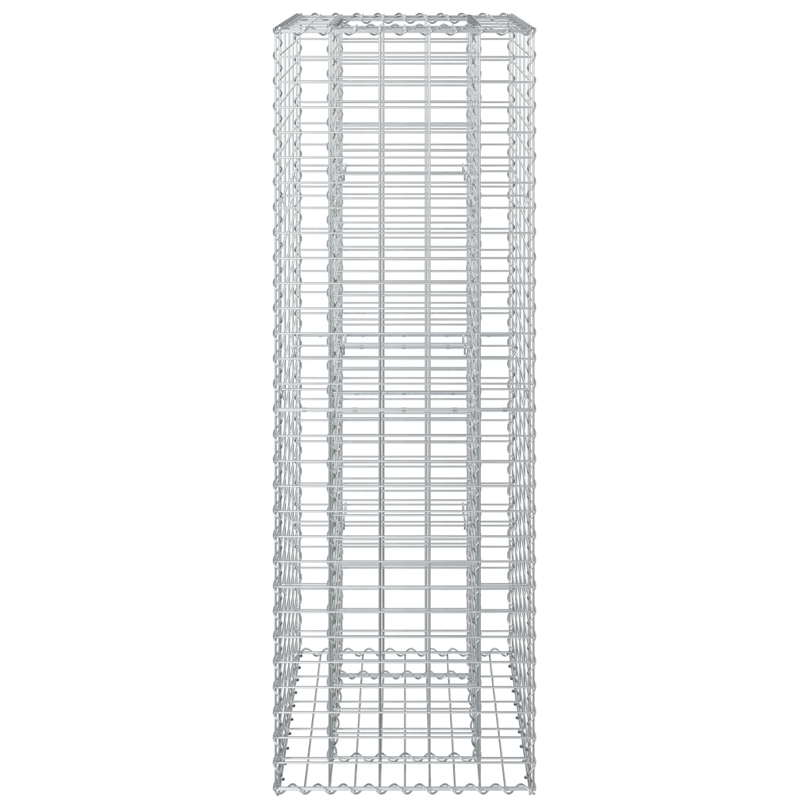 Ανασηκωμένο κρεβάτι gabion Ασημί 50 x 50 x 150 εκ - Pakobazaar