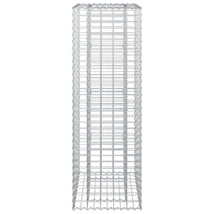 Ανασηκωμένο κρεβάτι gabion Ασημί 50 x 50 x 150 εκ - Pakobazaar