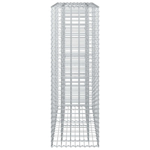 Ανασηκωμένο κρεβάτι gabion Ασημί 90 x 50 x 150 εκ - Pakobazaar