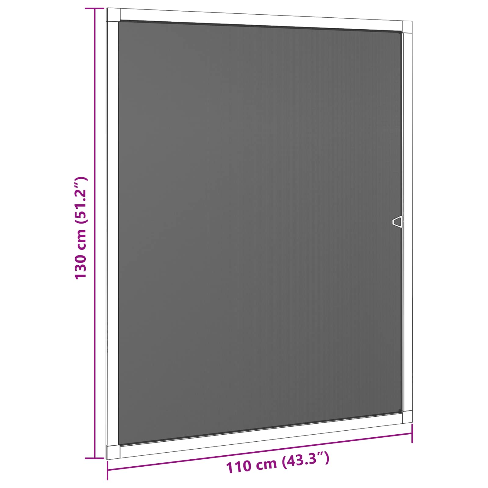 Σκηνίδα Εντόμων Για Παράθυρα Ανθρακί 110 x 130 cm - Pakobazaar