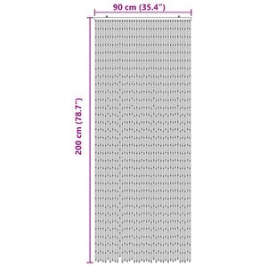 Κουρτίνα Πόρτας για Έντομα πολύχρωμο 90 x 200 cm Μπαμπού - Pakobazaar